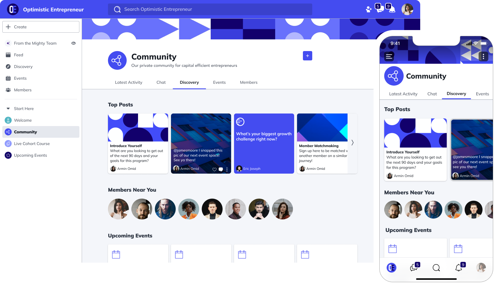 screenshot of Mighty Networks